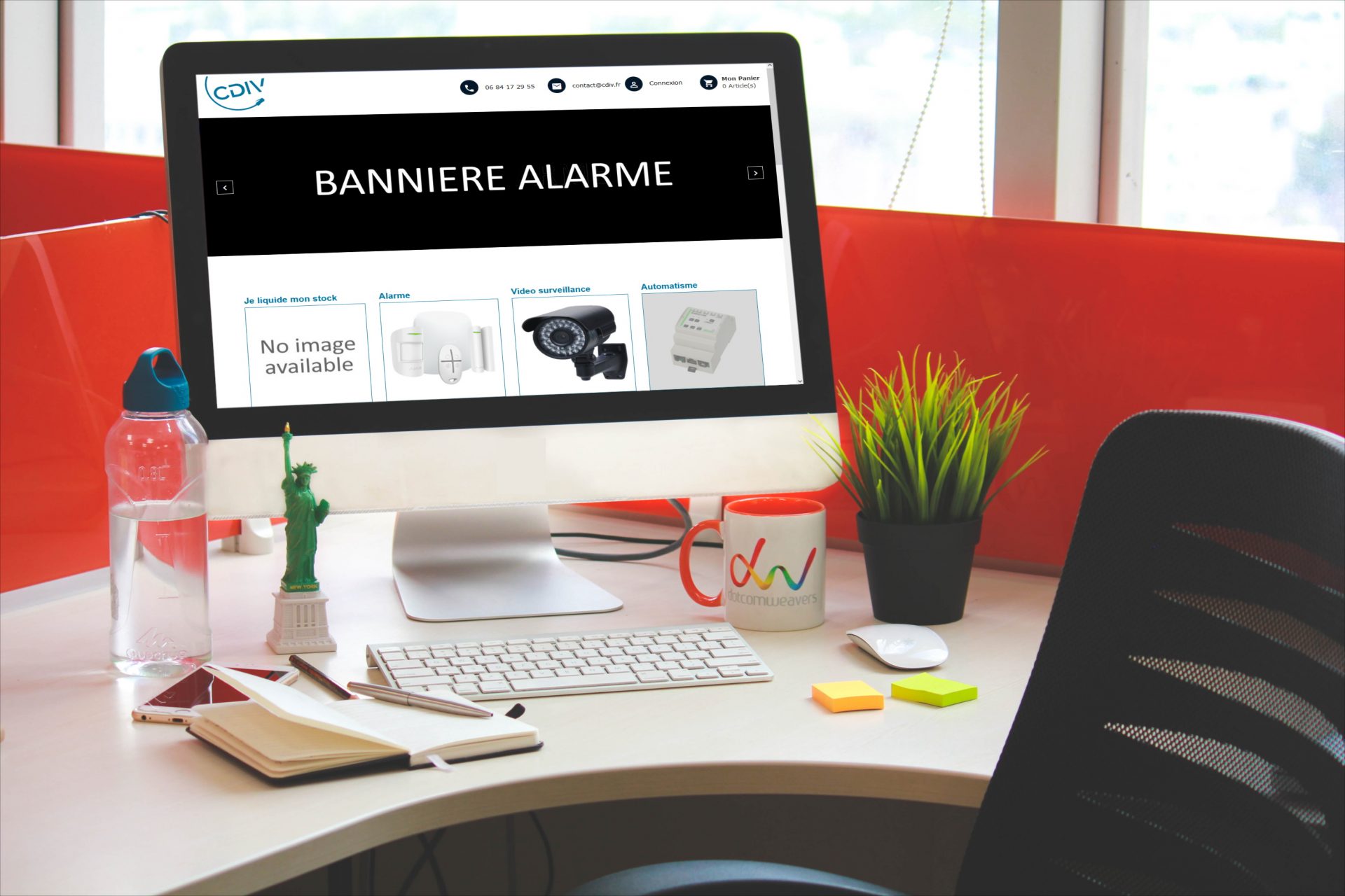 Page d'accueil du site CDIV