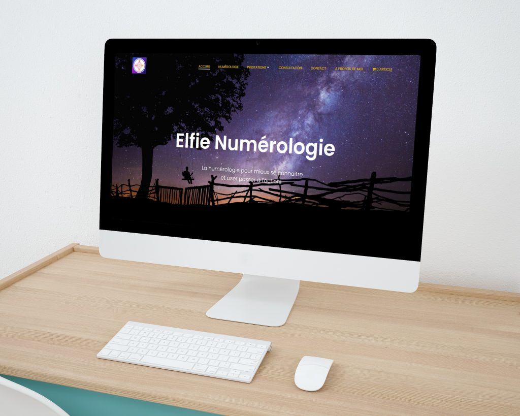 Page d'accueil du site Elfie Numérologie